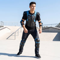 Ventilated Riding Protective Gear Vest with Guards Adjustable Motorcycle Safety Vest Padded Riding Protective Gear Lightweight for Skating