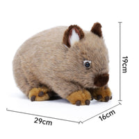 Gift Idea Wombat Stuffed Animal Soft Realistic Wombat Plushie for Kids, Playtime