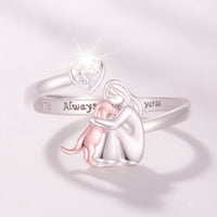 Sentimental 925 Silver Band Delicate Adjustable Band Open Jewelry Polished for Daily Wear