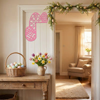 Easter Door Corner Decoration Colorful Wooden Bunny Corner Ornament Vivid Design Bunny Door Frame Topper for Families, Parents, Entryway, Living Room