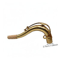 Saxophone Neck Tube Brass Material   Sax Neck Abrasion Resistant Instrument Accessory