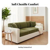 Herringbsingle Person Pattern Stretch Jacquard Slipcover Scratch-Resistant Fitted Cushion Cover Non-Slip Sofa Protector Full Protection for Pet Owners, Families with Children, Homeowners, Living Room, Lounge Area, Home