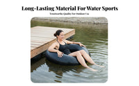 Inflatable Fishing Boat Thickened Material Inflatable Fishing Raft Sturdy-Duty Rubber Dinghy Puncture Resistant Yacht Tender