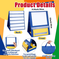 Foldable Double-Sided Tabletop Pocket Chart (Blue)