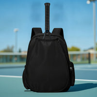 Rectangular Tennis Backpack with Shoe Compartment Multi-Pocket Tennis Bag with Shoe Compartment Sturdy Racket Backpack Compact for Students