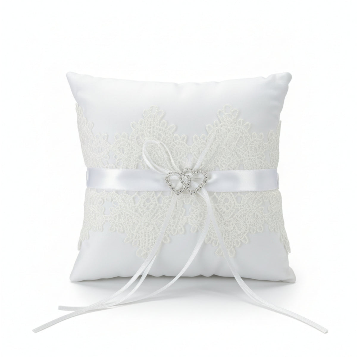 Wedding Band Pillow White Band Bearer Pillow Soft for Engagement Party