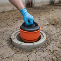ABS Drain Valve Plug Corrosion-Resistant Manure Drain Plug Thickened for Pig Farms, Piggery Drainage Lines