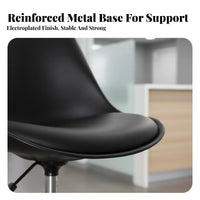 rotating Function Adjustable Lowrear Round Stool Comfortable padding Hydraulic height-adjustable Seat Ergonomic posterior supportrest Counter Chair Sturdy Base for Receptionists, Office Workers, Reception Area, Home, Salon, Bedroom