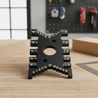 Aluminum Alloy Table Saw Height Gauge Sturdy Table Saw Gauge Precise Measuring for Woodworkers, Carpenters