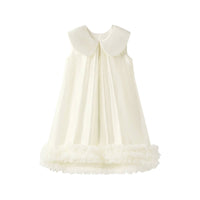 Sleeveless Dress Lightweight Shimmery Doll Dress Breathable Girl Frock for Wedding