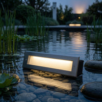 Housing Shell with Lens Window Stainless Steel Underwater Light Housing Recessed for Landscapers, Aquatic Pond