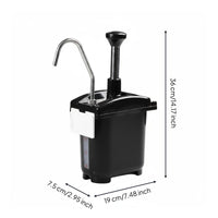 Juice Dispenser Pump Reusable Sauce Dispensing Pump Portion Manage Kitchen Supply for Home