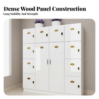 Lockable Doors Wooden Multi-Door Locker High Capacity Commercial Changing Cabinet Multi-Door Storage Locker Water-Resistant for Employees, Salon, Gym, Spa, Dormitory
