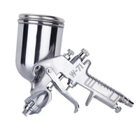Compact Pneumatic Spray High-Atomization Spray with Metal Cup Comfortable Grip Paint Sprayer Wide Fan Pattern for DIYers, Workshops