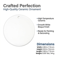Sublimation Blank Christmas Ornament DIY Hanging Baubles for Heat Transfer Crafting