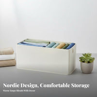 Foldable Clothing Box Space Saving Organizer Cube multipurpose for On Shelves