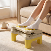 Under Desk Footrest with Massage Rollers Adjustable Under-Desk Footrest Ergonomic Footstool Comfortable Ergonomic Foot Stool