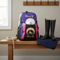 Equestrian Backpack Multi-Function Horse Helmet Backpack Made Horse Boots Bag