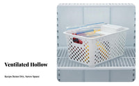 Hanging Zer Basket Space Saving Chest Zer Basket Heavy-Duty Wire Storage Bin for Meal Planners, Bulk Shoppers, Garage, Basement, Cabinet