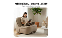 Curved rear Settee Modern Design Curved Banquette Minimalist design Upholstered for Apartment Dwellers, pairs, Office, Entryway