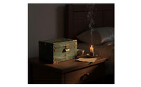 Wooden Jewelry Box Lockable Design Chinese Design Keepsake Box Antique Design Treasure Chest Multifunctional for Home Decor