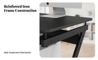 Movable Design Wheeled Laptop Desk Space-Saving Overbed Table Mobile with casters Computer Stand Minimalist aesthetic for Students, Remote Workers, Apartment Dwellers, Bedroom, Dorm Room