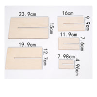 5 Pieces Unfinished Bow Maker Template with Slot Accurate Bow Maker Template Reusable Wood Smooth for Hobbyists