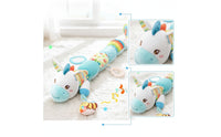 Stuffed Unicorn with Loop Soft Toy Unicorn Baby Comfort Toy Sensory Textured for Babies, Crib, Nursery