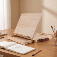 Adjustable Tabletop Easel with Storage Drawer Foldable Tabletop Easel with Drawer Collapsible Drawing Board Sturdy for Beginners, Painting, Classroom