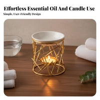 Tealight Oil Burner Decorative Piece Tealight Oil Dispenser Fragrance Dispenser Easy to Clean for Spa, Living Room