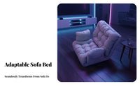 Foldable Design Adjustable Floor Recliner Space Saving Adjustable Floor Lounger Multi-Functional Single Sofa Comfortable paddinging for Students, Adults, video game enthusiasts, Bedroom, Dorm Room, Relaxing, literary corner