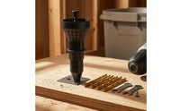 Metal Front Electric Rivet Head Black Housing Rivet Adapter Head Cylindrical Tool Accessory Easy to Use