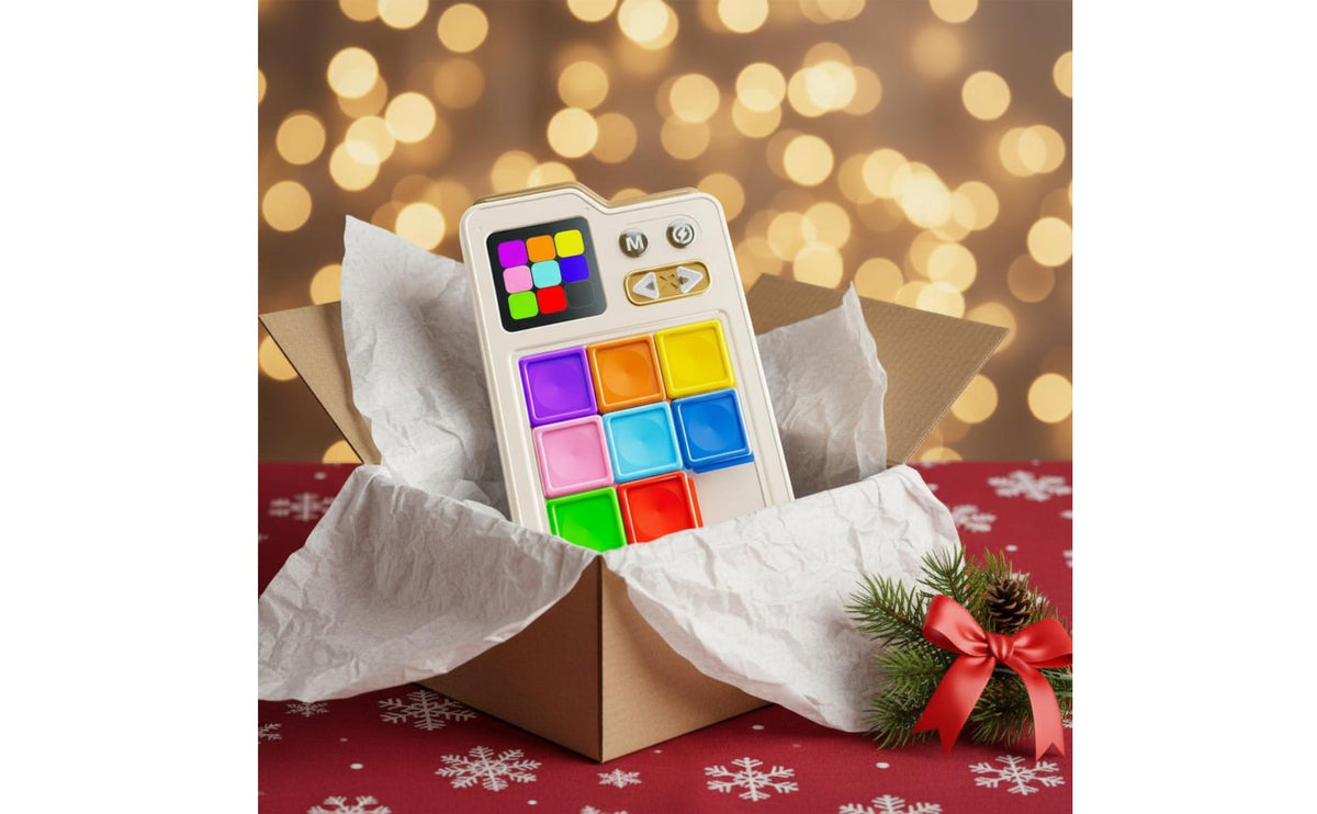 Educational Electronic Slide Brain Teaser Interactive Digital Slide Brain Teaser 3 Modes Handheld Reasoning Game ABS Plastic for Elementary Students,