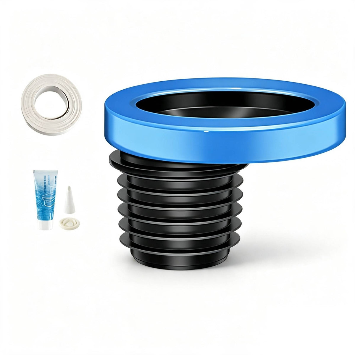 100-110mm Toilet Offset Flange Sealing Gasket Odor-Reducing Toilet Offset Flange with Sealing Gasket Easy Installation Plumbing Fitting Secure Fit for Plumbers