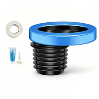 100-110mm Toilet Offset Flange Sealing Gasket Odor-Reducing Toilet Offset Flange with Sealing Gasket Easy Installation Plumbing Fitting Secure Fit for Plumbers