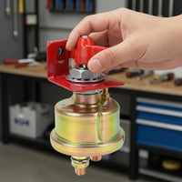 Battery Disconnect Switch Kit 24V Battery Cut-off Switch with Bracket Easy to Install High Conductivity for Marine, Truck