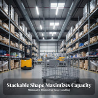 Stackable Butterfly Cage High Load Capacity Heavy Duty Logistics Cage Galvanized Steel Foldable Wire Container for Transportation, Factory