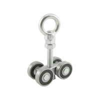 Galvanized C50 Track Roller Trolley Rustproof Trolley with Bearing Rollers Smooth-Rolling Track Roller Wheel High Strength for Warehouses