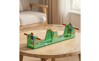 Two-Player Tabletop Football Game Interactive Table Football Game with Rods Quick Match Mini for Children, Party
