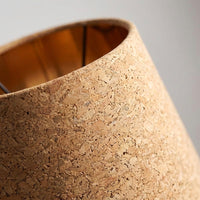 Lampshade for Table Lamps with Leather and Wood Chip Texture, Detachable Light Shade for Bedroom and Study Room, Warm Finish