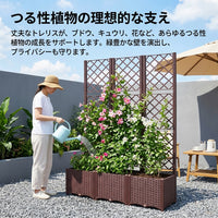 Trellis Planter, Planter Box, With Fence, Garden Trellis, With Drainage Hole, Climbing Plants, Vegetables, Flowers, Home Vegetable Garden, Balcony Gardening, Assembly Type, Outdoor Use