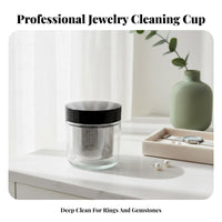 Gemstone Washing Container Reusable Jewelry Cleaning Basket Jewelry Cleaning Jar Long-Lasting Stainless Steel Mesh Basket