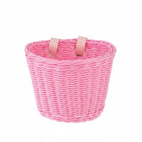 Storage Kids Bike Basket Set Colorful Wicker Bike Basket Long-Lasting Large Capacity