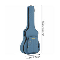 15mm Thick Padding Padded Guitar Backpack Long-Lasting Material Acoustic Guitar Gig Bag Large Storage Pocket for Guitarists, Students