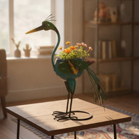 Birds Planter Metal Planter Sculpture Decorative Birds Sculpture for Homeowners