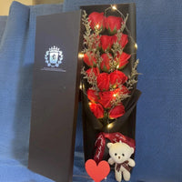 Long-Lasting Soap Blossom Arrangement Gift Box Beautifully Packaged Rectangular Blossom Gift Box Pollen-without for Mom, Birthdays, Birthday