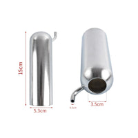 Easy to Clean Stainless Steel Milk Cup Portable Milking Cup with Outlet Tube Efficient Hygienic for Homesteaders