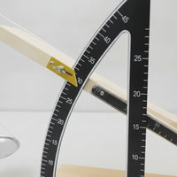 Inclined Plane Friction Meter Mechanical Friction Tester with Pulley Analog Apparatus for Students, Schools
