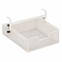 Space Saving Hidden Desk Drawer No-Drill Installation Clamp-on Under Desk Drawer Large Capacity Slide-out Mesh Basket Heavy Duty for Students, Dorm Room, Study