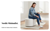 Multi-Functional Bean-Shaped Pouf Soft and Comfortable Low Stool High-Rebound Cushion Footstool Gift Idea for Families, Homeowners, Living Room, Entryway, Bedroom, Playroom